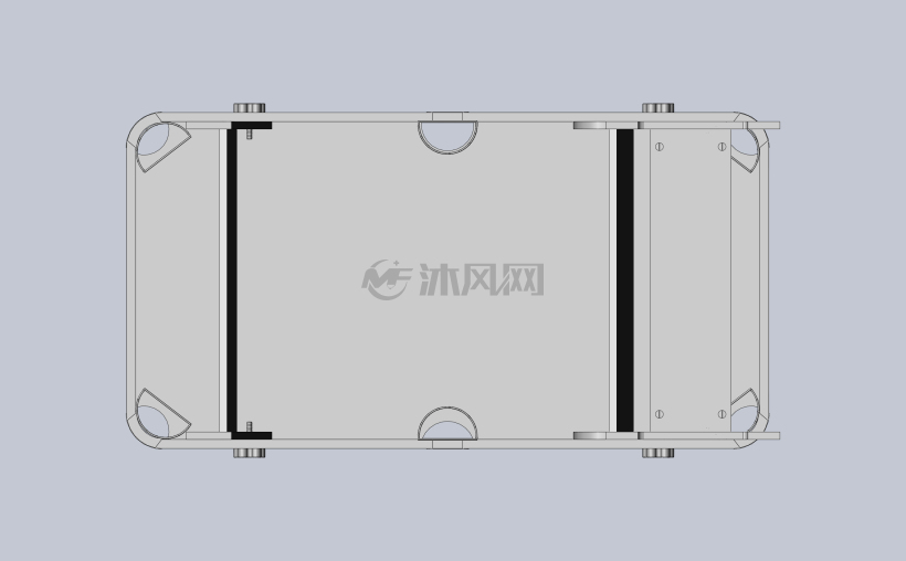 家用台球桌模型设计图 - 桌图纸 - 沐风网