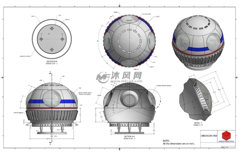 三视图星球大战飞船设计模型效果图星球大战飞船设计模型线形图星球