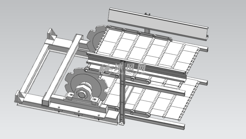 双层料盘反向输送机构设计