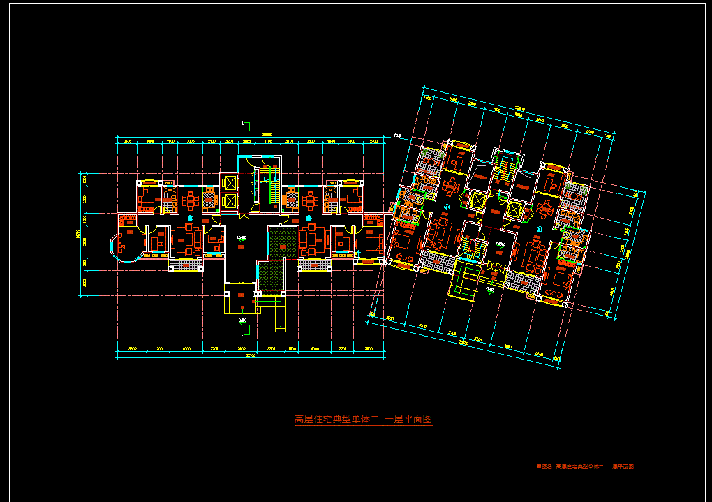 住宅楼单体设计图纸- 住宅建筑图纸 - 沐风网