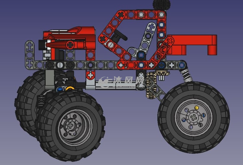 乐高小汽车玩具模型 - 乘用车图纸 - 沐风网