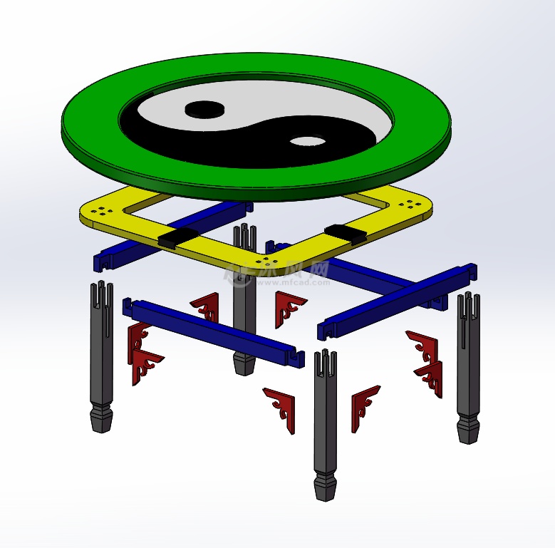 家具结构爆炸图图片