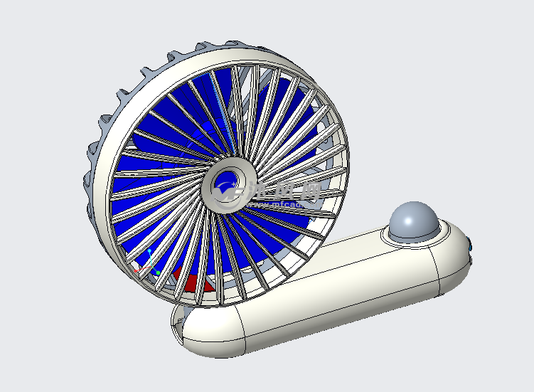 折叠风扇设计 - 家用电器图纸 - 沐风网