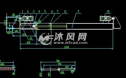 双向气动棒条阀700x700 - 阀体图纸 - 沐风网
