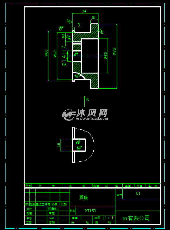 底座開口墊圈圖紙參數圖紙id: 918957圖紙格式:dwg圖紙版本:autocad