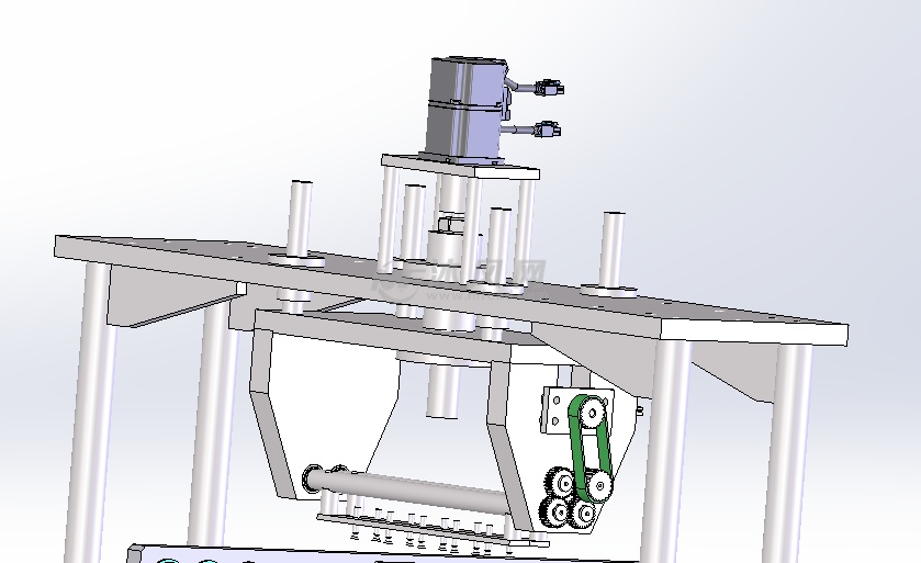 此设备用于汽车门框板的传送,并在传送的末端将门板提升翻90度,位后续