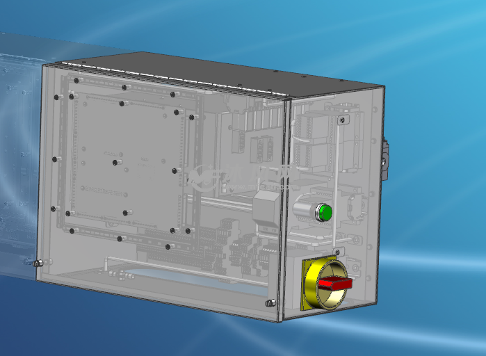 非标设备电控箱三维设计