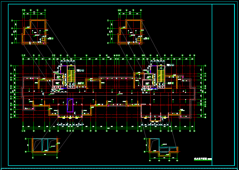 高层住宅楼施建图