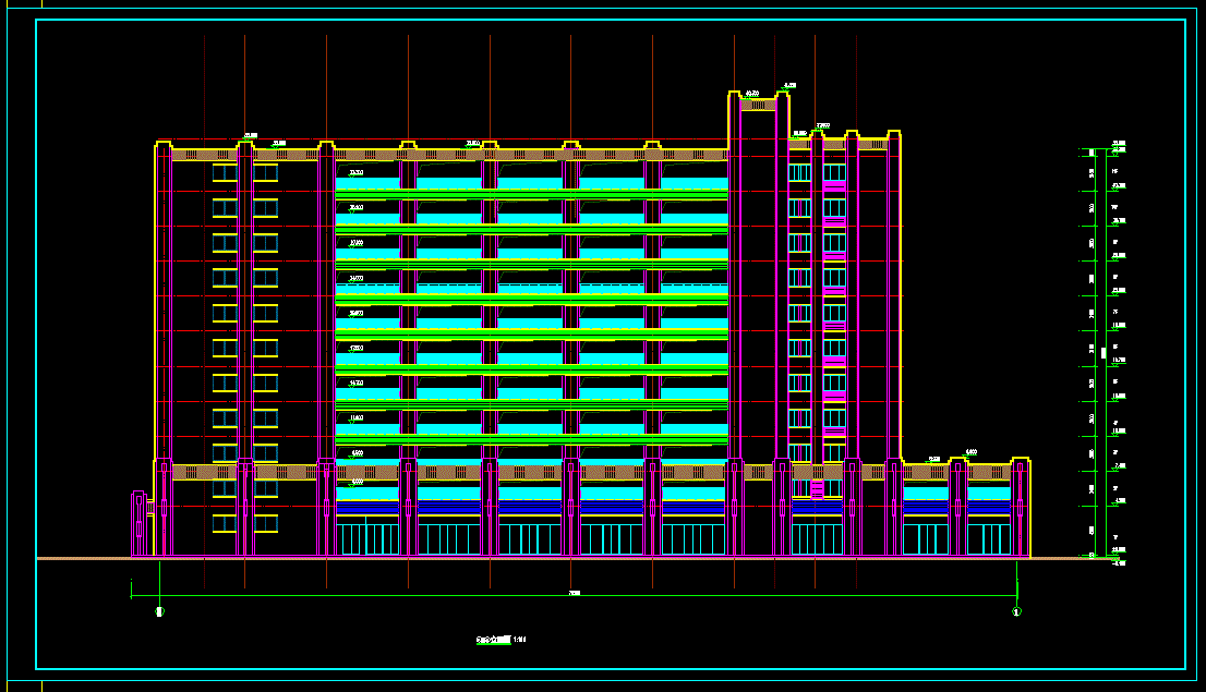 商業大樓建築設計圖紙