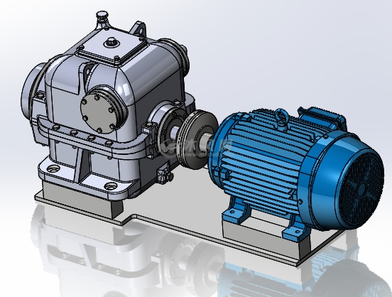 大型减速机的整体外形结构