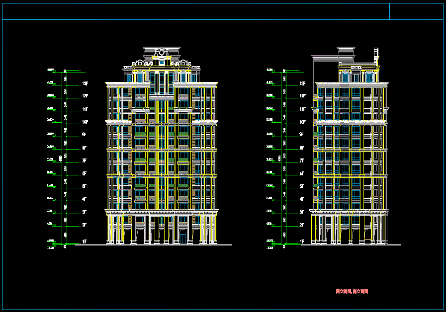 高层住宅楼设计二维图