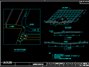 城市道路路缘石人行道施工图