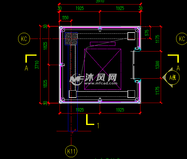 某觀光電梯大樣圖- 詳圖,圖庫圖紙 - 沐風網