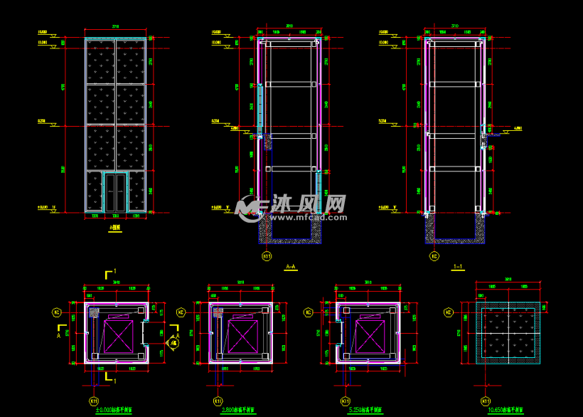 某观光电梯大样图
