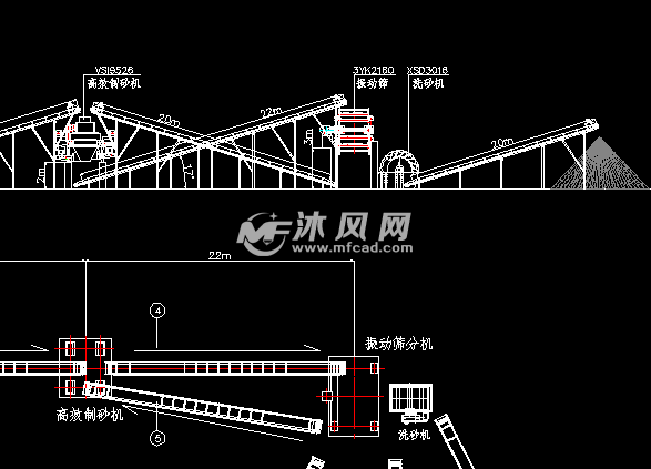 河卵石120t砂石骨料生产线