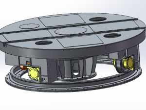 交叉轨道电动转盘