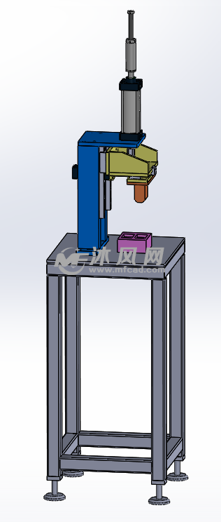 双位冲压机整体视图双位切换结构下压气缸