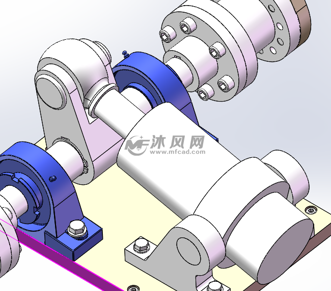 双头摆臂机构 - 机械设备图纸 - 沐风网