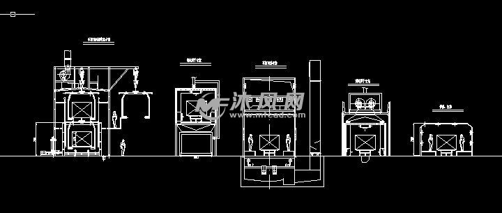 汽车涂装设备工艺平面布置图纸- 工农业建筑图纸 - 沐风网