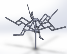 折叠雨伞骨架三维动画图纸合集的封面图