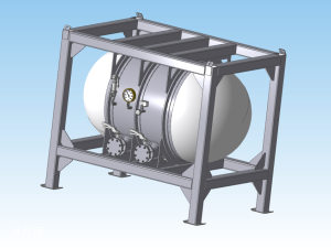 工業壓力罐結構模型