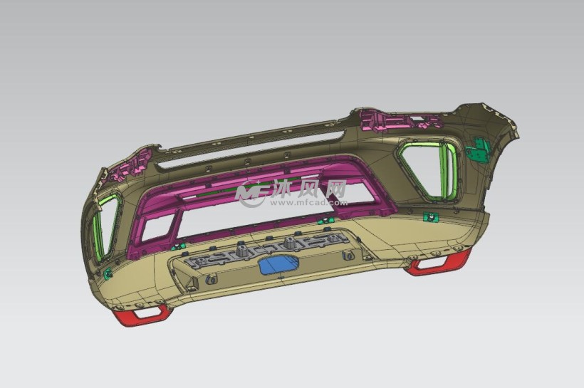 汽车前保险杠设计图纸