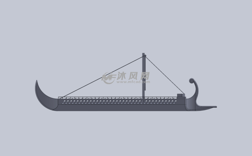 端午龙舟三维模型 - 海洋船舶图纸 - 沐风网