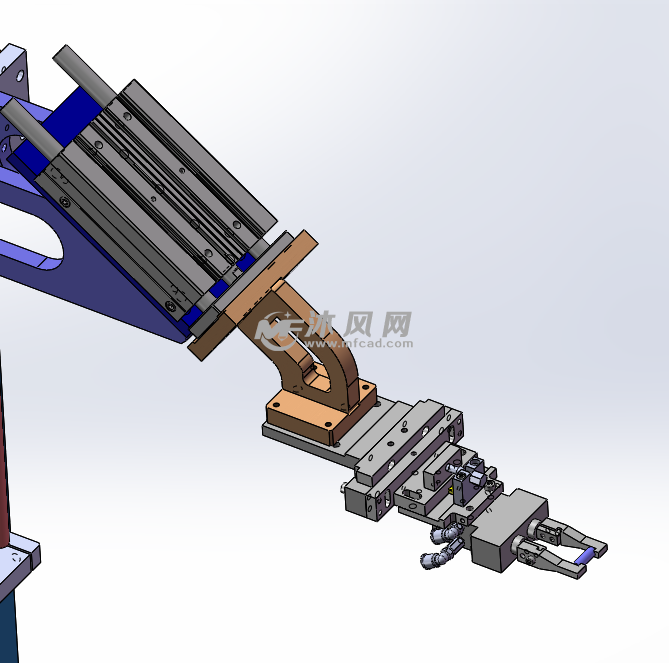 手动单轴机械手 - 机器人模型图纸 - 沐风网