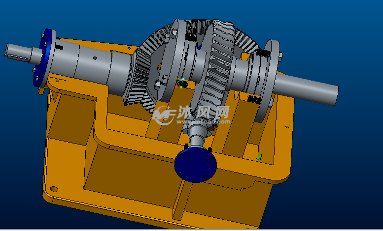 锥齿轮-蜗杆减速器