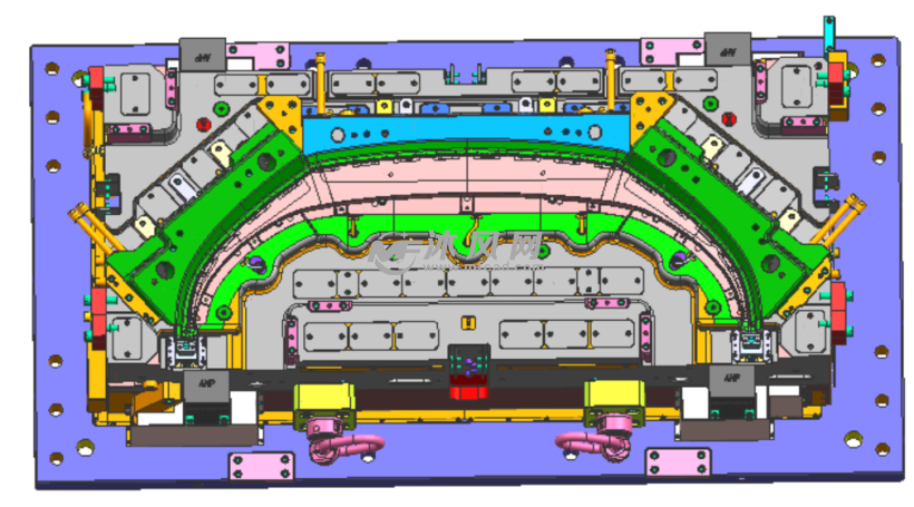 汽车前保险杠内衬注塑模具