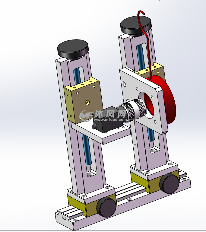 相机与光源水平安装调节机构