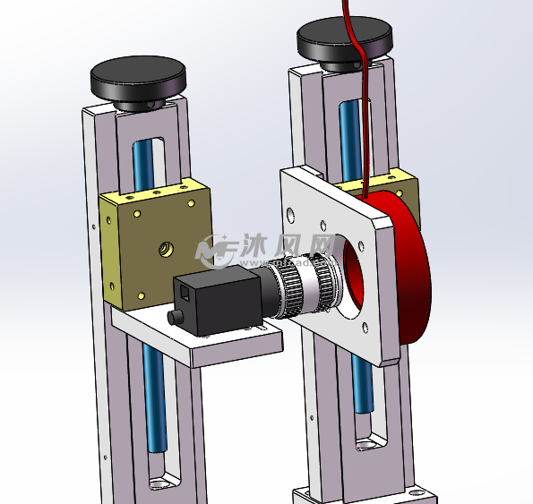 相机与光源水平安装调节机构