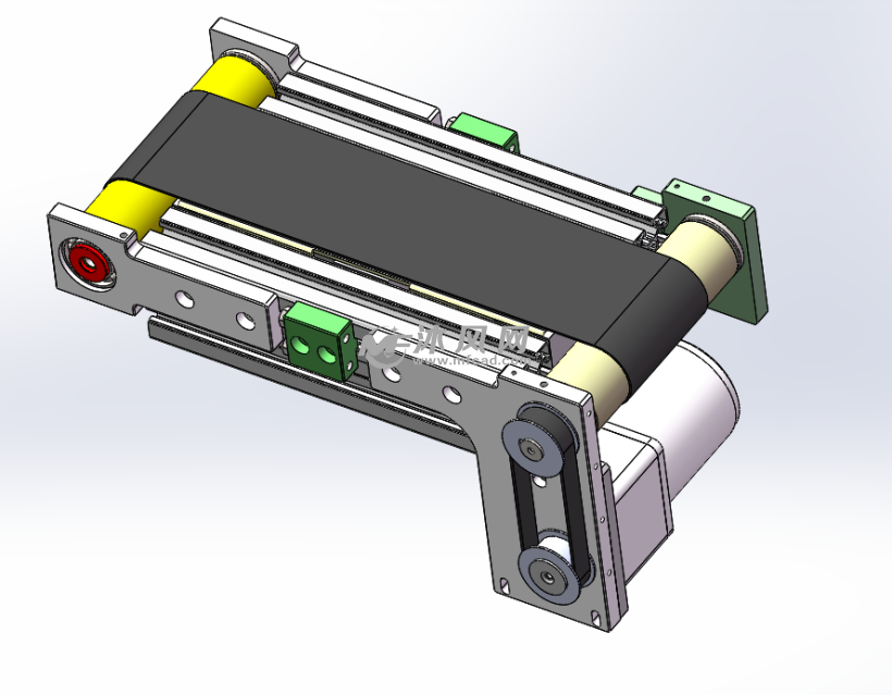 自制简易小皮带输送机