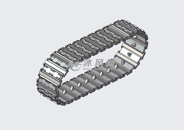 履带传动一直是三维设计软件中比较不好处理的问题,尤其是履带板的