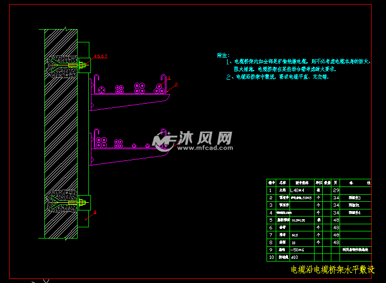 矿物绝缘电缆敷设方式图