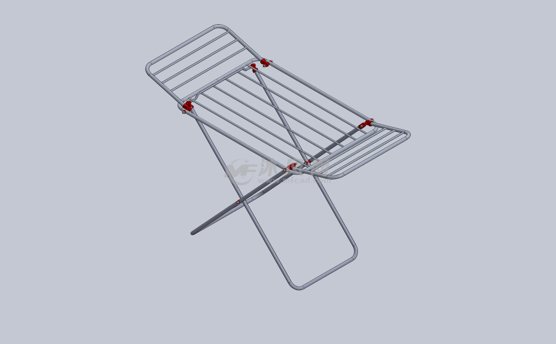 折叠晾衣架sw模型