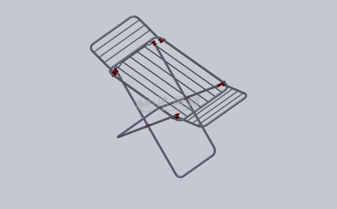 折叠晾衣架sw模型