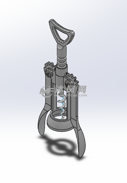 红酒开瓶器结构 - 日常用品图纸 - 沐风网