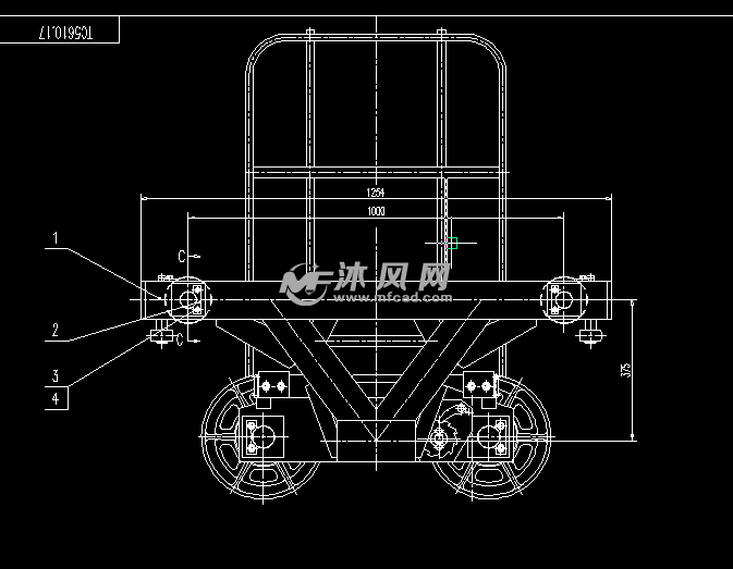 塔機5610小車總圖本圖紙是qtz63(tc5610)型號的塔式起重機變幅小車