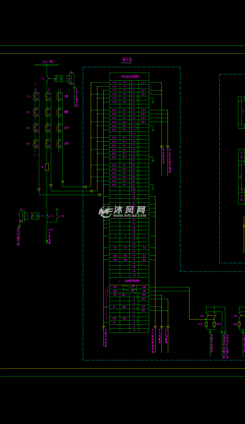 農村110kv變電站通用設計圖- 電氣工程圖紙 - 沐風網