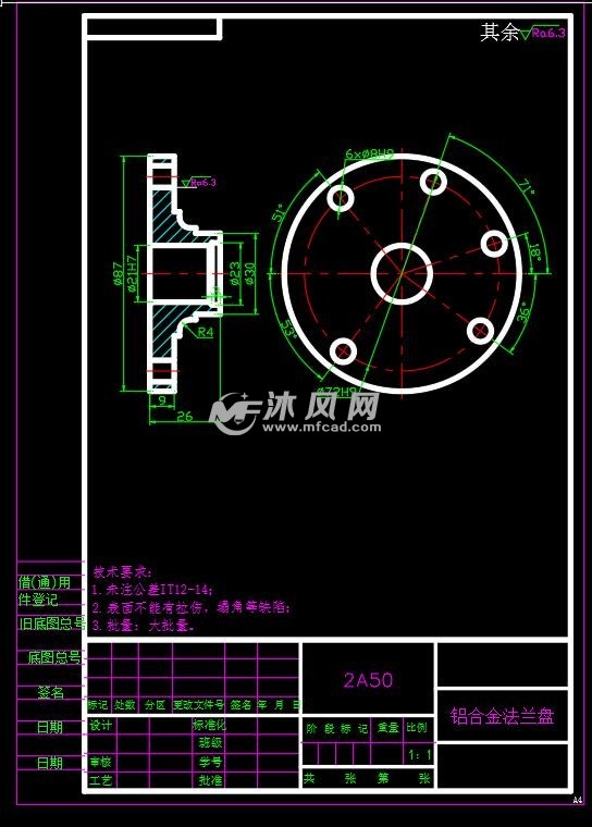 铝合金法兰盘模锻工艺及模具设计