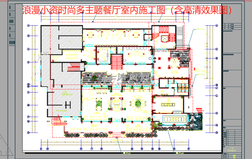 做法表;材料表;平面圖(1-2層,西餐廳,中庭區,大堂,衛生間,自助區域