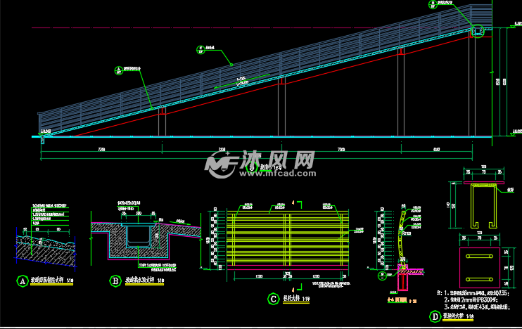 景观人行通道建筑图