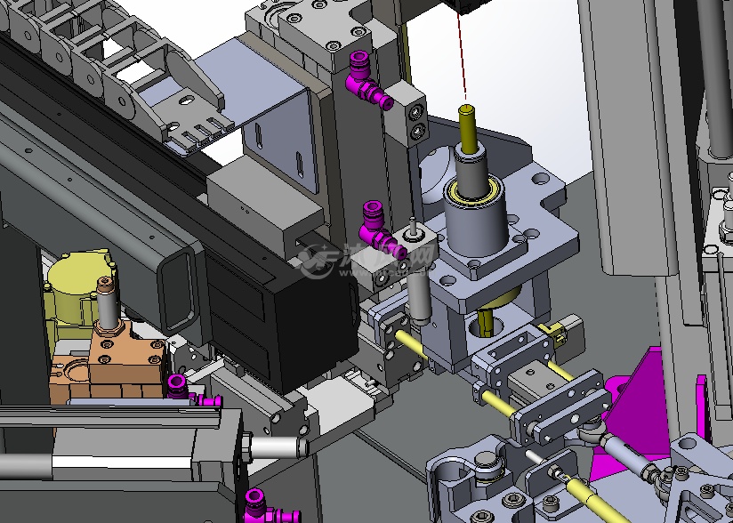 电动推杆内管自动组装机 - 机械设备图纸 - 沐风网