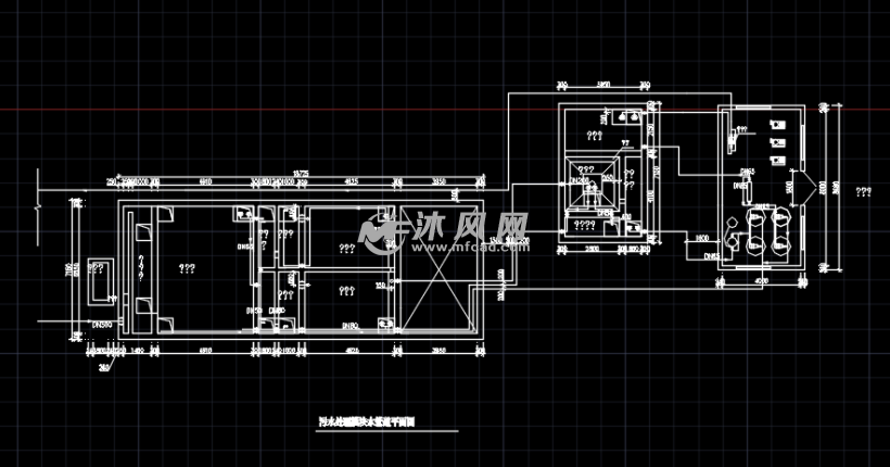 200吨污水处理模块竣工图a2o工艺