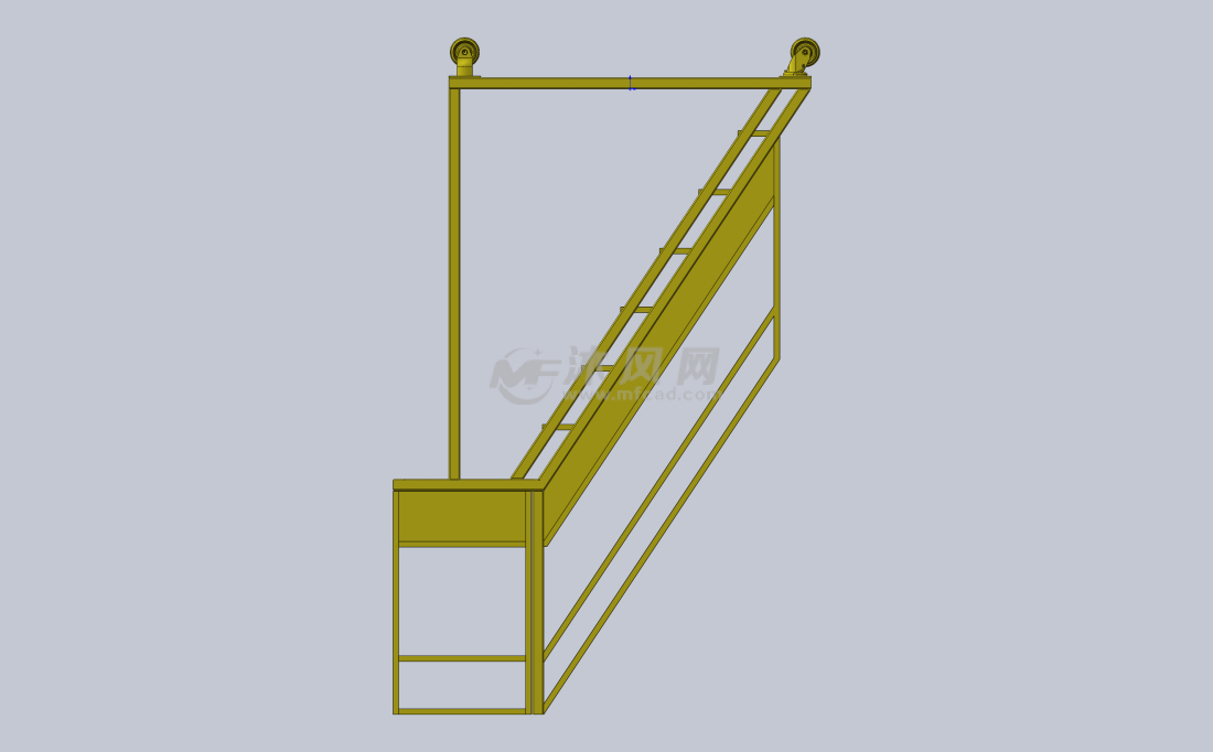 移动人字梯 - 建筑模型图纸 - 沐风网
