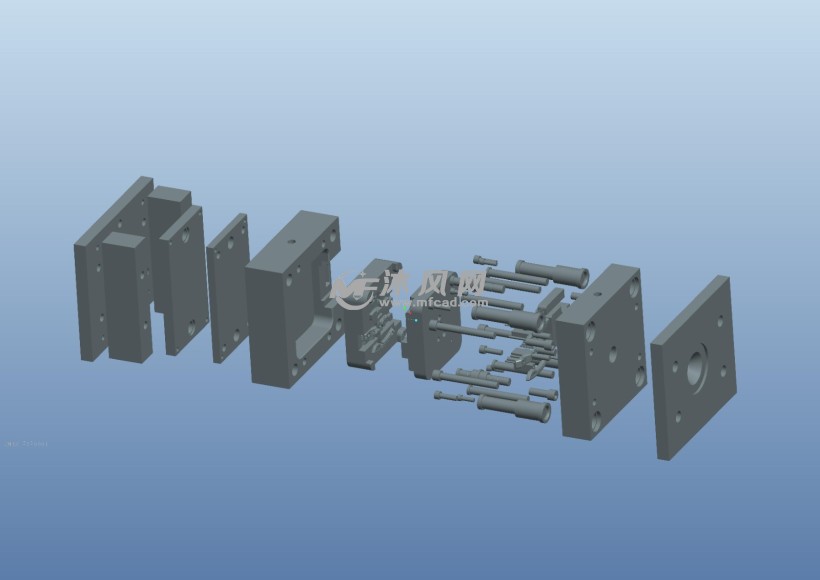 模具3d設計爆炸圖