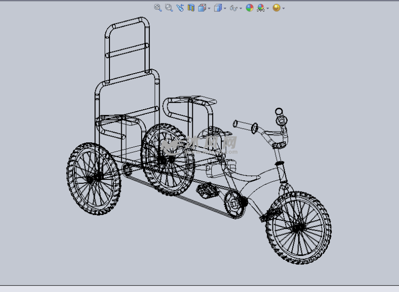 三轮车3d设计模型