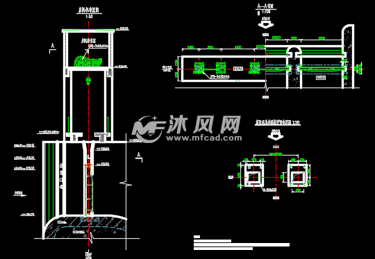 湖北某水库溢洪道平面钢闸门施工图