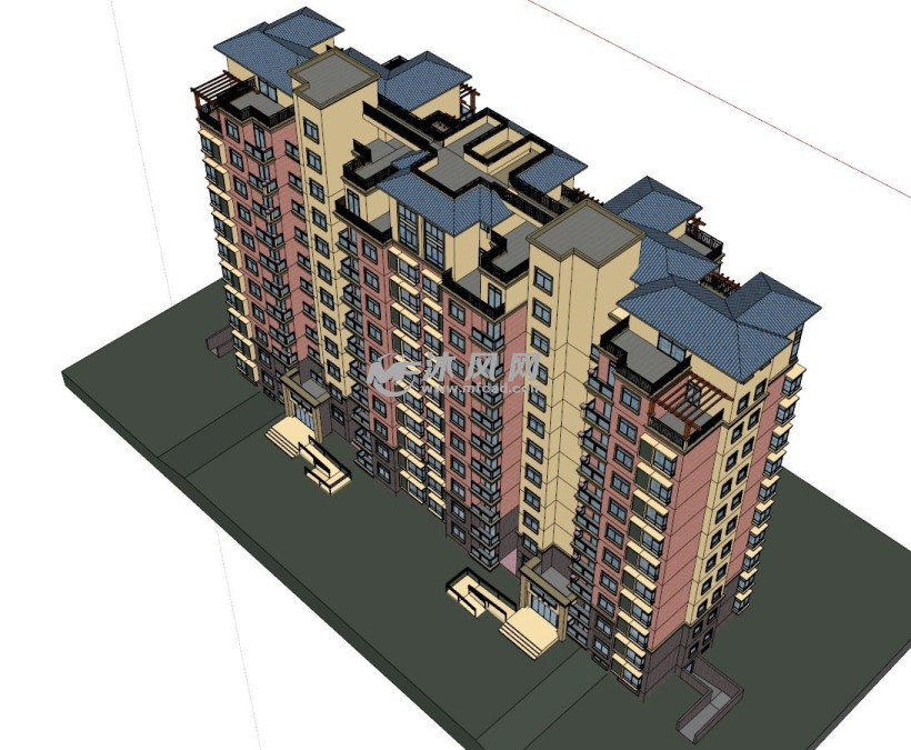 高层住宅模型